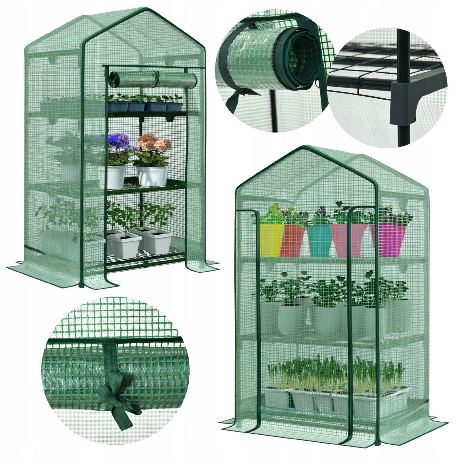 Duża szklarnia na balkon