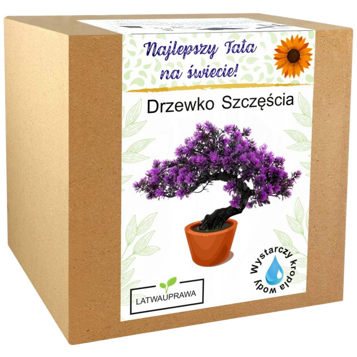 Zestaw do uprawy drzewka szczęścia – idealny prezent dla najlepszego taty.