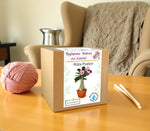 Zestaw do uprawy Róży Pustyni w pudełku prezentowym dla babci, idealny prezent dla miłośniczki kwiatów i roślin doniczkowych